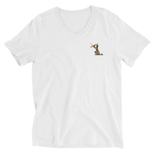 Load image into Gallery viewer, Unisex Short Sleeve V-Neck T-Shirt